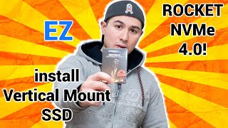 Install vertical ssd mount  sabrent rocket m2 nvme 40 [upl. by Nagem]