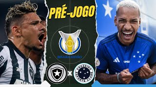 AO VIVO PRÉJOGO BOTAFOGO X CRUZEIRO  BRASILEIRÃO2024 [upl. by Yeblehs]