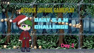 Jetpack Joyride Gameplay Daily SAM Challenge Day 2 [upl. by Ilehs]