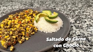 ¿Tienes CARNE MOLIDA y Choclo Prepara un SALTADO DE CARNE CON CHOCLO Muy FÁCIL y SABROSO [upl. by Ojoj]