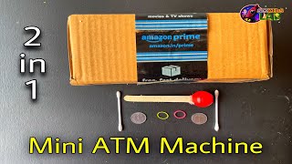 How to Make Mini ATM Machine with Cardboard  Cash Deposit Machine DIY [upl. by Ltihcox]