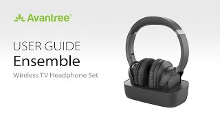 Amazon Best Seller Wireless TV Headphones  Avantree Ensemble StepbyStep Setup Guide [upl. by Areid]