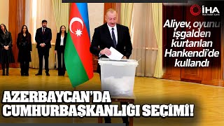 Azerbaycanda Cumhurbaşkanlığı Seçimi Aliyev Oyunu İşgalden Kurtarılan Hankendi’de Kullandı [upl. by Eichman]