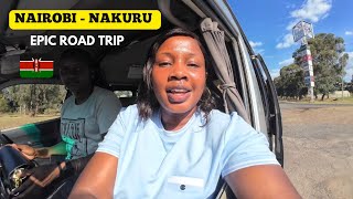 Let’s Go To Nakuru City  Nairobi to Nakuru Epic Road Trip by Matatu  World Class Roads [upl. by Kylen]