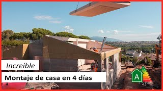 Casa prefabricada En Licca de Amunt Barcelona  Proceso de construcción [upl. by Drawe]