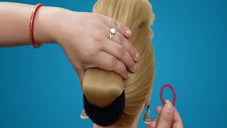 Quick 🥰 Simple HairstyleQuick Easy Hairstyle For Long Hair For Karva Chauth by RuhihairstyleJuda [upl. by Naimaj281]