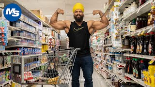 Grocery Shopping With Indias First Classic IFBB Pro  Biki Singh [upl. by Assennev]