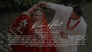 DISHA  ROHIT  WEDDING TEASER  WED MOMENTS  BHARUCH  SURAT [upl. by Ayokal588]