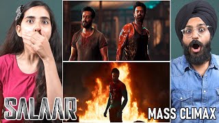 SALAAR MASS CLIMAX FIGHT SCENE REACTION  PRABHAS  PARBRAHM SINGH [upl. by Alekat]