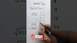 Square Root Nikalne Ki Trick maths besttrick mathhacks tricksandsolutions mathsclass mathletes [upl. by Ayle919]