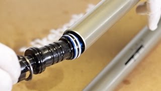 S07E02  RockShox Lyrik Inner Cartridges Service [upl. by Atazroglam]