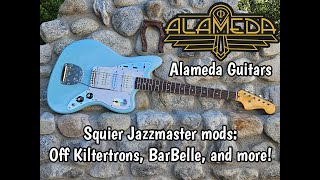 Squier Jazzmaster mods by Alameda Guitars [upl. by Gladdie]