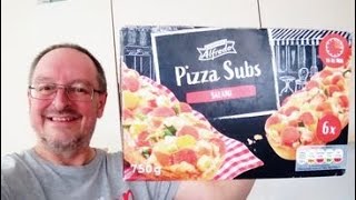 Lidl Trattoria Alfredo Pizza Subs Salami  Food Review [upl. by Francisco]