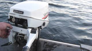 1983 Johnson 15hp outboard motor [upl. by Yklam28]