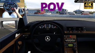 POV 4K 60Fps  Mercedes Benz W140 S Class S600  Logitech G29  Shifter [upl. by Einwahs]