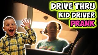 DRIVE THRU KID DRIVER PRANK [upl. by Wei460]