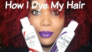 How I Dye My Natural Hair Red [upl. by Idham]