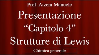 Presentazione capitolo 4 quotstrutture di Lewisquot ProfAtzeni ISCRIVITI [upl. by Leunas]