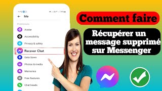 Comment récupérer des messages supprimés sur Messenger 2024 Récupérer un message Facebook supprimé [upl. by Mariken]