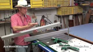 VSC Tools Table Saw Fence for SlidingTable Saws  Both Metric and SAE [upl. by Avihs]