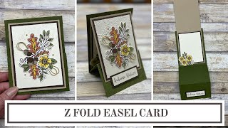 Z Fold Easel Card Tutorial [upl. by Eillehs32]