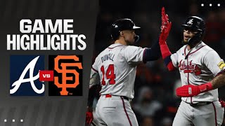 Braves vs Giants Game Highlights 81224  MLB Highlights [upl. by Henig]