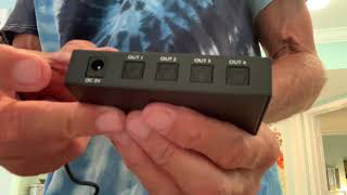 How to use a SPDIF TosLink 4 to 1 Audio optical splitter [upl. by Suirtimid]