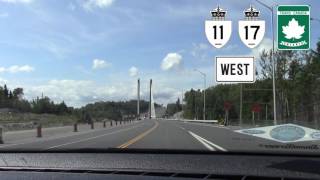 ON 1117  Nipigon River Bridge  Update 09  2016 [upl. by Adnema]