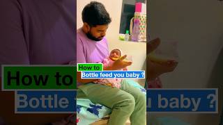 How Bottle Feed Your Baby 👶 feed babyfeeding babyfeedingtips [upl. by Adiel650]