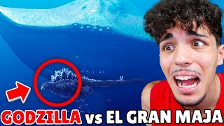 DRONE RIPRENDE IL MOSTRO MARINO EL GRAN MAJA CONTRO GODZILLA😱 Chi è il più FORTE [upl. by Hibbs]