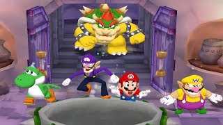 Mario Party 5  4 Player Minigames  Yoshi Waluigi Mario Wario Bad Luck All Funny Mini Games [upl. by Neerhtak]