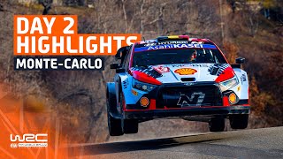 Day 2 Highlights  WRC Rallye MonteCarlo 2024 [upl. by Barbie]