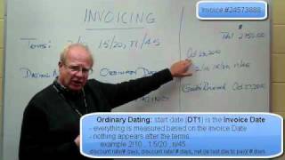 Business Math 1  Invoicing Part 1 of 3  Dates Calculations [upl. by Nalani]