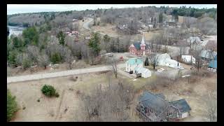 Spring breakup on the Madawaska River Burnstown Ontario Canada and vicinity Ice jams forming [upl. by Tj152]