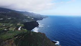 Playa de Nogales Puntallana  La Palma Drone 4K [upl. by Nagiem]