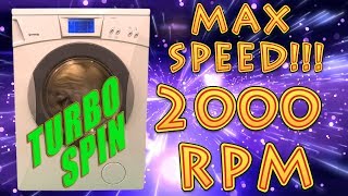 Washing machine spin 2000 rpm relaxing sound [upl. by Alinna998]