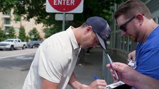 Texas Rangers pitcher Jacob deGrom arrives in Frisco Texas before his first start since April 2023 [upl. by Lodovico]