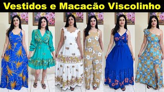 MODA CENTER SANTA CRUZ LINDOS VESTIDOS E MACACÃO NO VISCOLINHO APARTIR R35 [upl. by Haerle]