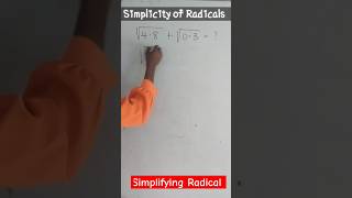 Simplicity of Radical numbers Surds ytviralshort shorts [upl. by Acinelav]