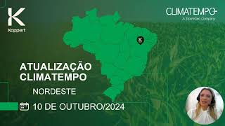 Previsão do tempo Nordeste  101024  Koppert amp Climatempo [upl. by Htiek]