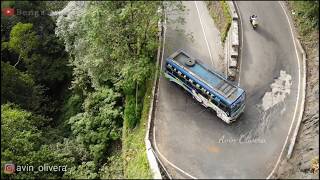 Agumbe Ghat  aerial View [upl. by Doowron]