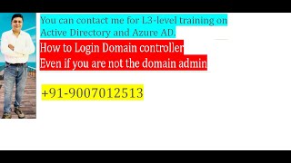 How to Access a Domain Controller Without Domain Admin Privileges [upl. by Algy]