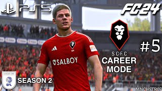 Salford City Career Mode Season 2 EFL League One Episode 5  Realistic Graphic Gameplay  FC24  PS5 [upl. by Yssim]