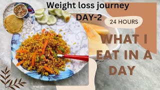 1400 cal Weight Lose Diet PlanWhat I Eat In A Day To Lose Weight Indian Diet Plan Day2 [upl. by Bahe]