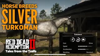 Red Dead Redemption 2 Horse Breeds Silver Turkoman [upl. by Irme]