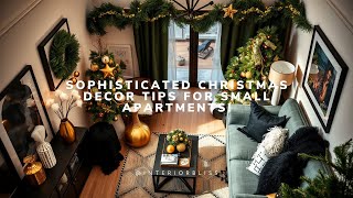 Christmas Decor Ideas 2024 Bold Elegance with Black Accents for Small Spaces [upl. by Ratna]