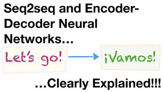 SequencetoSequence seq2seq EncoderDecoder Neural Networks Clearly Explained [upl. by Eiknarf]