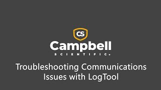 Troubleshooting Communications Issues with LogTool [upl. by Kennet]