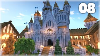 Minecraft How to Build a Medieval Castle  Huge Medieval Castle Tutorial  Part 8 [upl. by Peirsen]