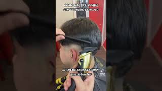 BARBERIA 101 COMO HACER UN FADE CON CABELLO LARGO ARRIBA [upl. by Whiney]